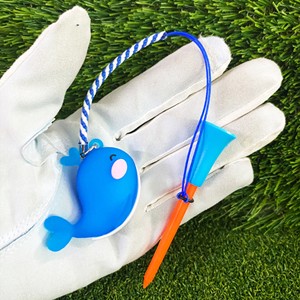 T-shirts best-sellers Passen 83mm avec ornement de balle de golf en bois et pendentif baleine durable, fonction anti-perte pour les clients transfrontaliers - Product Image 2