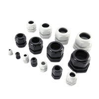 Presse-étoupe électrique JAR 1/2 NPT, connecteurs en plastique nylon avec écrou de blocage et joints