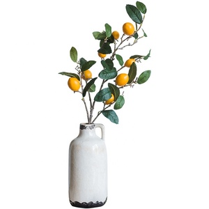 X-2010 Hot Bán Mô Phỏng Màu Xanh Lá Cây Nhà Máy Phong Cách 8 Trái Cây Duy Nhất Nhân Tạo Chanh Chi Nhánh Cây - Product Image 6