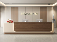 Comptoir de réception blanc moderne, économique et durable, idéal pour les caissiers, les salons de beauté, les bureaux, les hôpitaux et les centres commerciaux