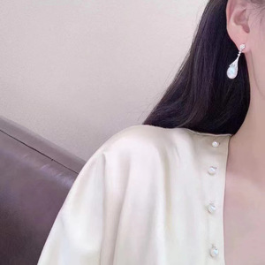 อุปกรณ์ทำต่างหูเงินแท้ S925 ยี่ห้อ WENCHI สำหรับประดับมุก ขนาด 10-12 มม. รุ่น 21846 แฟชั่นต่างหูแบบติดหู  ฐานเปล่าสำหรับทำต่างหู สร้างสรรค์ต่างหูของคุณเอง - Product Image 2