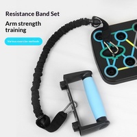 Planche de pompes mécanique pliable multifonction en plastique pour l'entraînement des muscles pectoraux unisexe à domicile, équipement de fitness intérieur