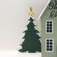 Décoration en bois écologique personnalisé, artisanat artificiel, bricolage, artisanat en bois pour noël