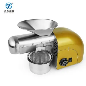 Hot Selling Stainless Steel 110v 220v 1500w Automatic Peanut Soybean Machine Oil Pressers