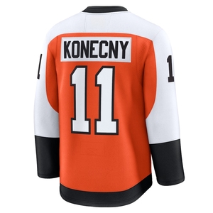 Vente en gros de maillots de hockey sur glace américains brodés Philadelphia Flyers # 39 Matvei Michkov # 11 Travis Konecny Uniforme de Hockey - Product Image 4