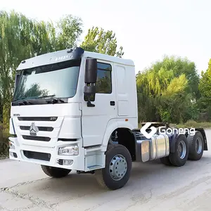 Tugas berat 6 10 roda sinotruk howo 6x4 kepala truk traktor digunakan 4x2 hohan untuk dijual oleh pemilik