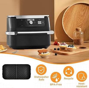 Air Fryer <b>Silicone</b> Liners for Foodi DZ071 7QT or Instant Flexbasket 10QT Air Fryer <b>Silicone</b> Liners Rectangular - Product Image 5