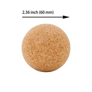 <b>Custom</b> <b>Logo</b> Sustainable Yoga <b>Exercise</b> Massage Roller Natural Cork Stress <b>Ball</b> for Corporate Giveaway - Product Image 2