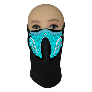 <span class=keywords><strong>Maschera</strong></span> a <span class=keywords><strong>Gas</strong></span> con Pannello EL Attivato dal Suono, Disponibile in Vari Design, per Decorazioni per Feste e Bar - Product Image 4