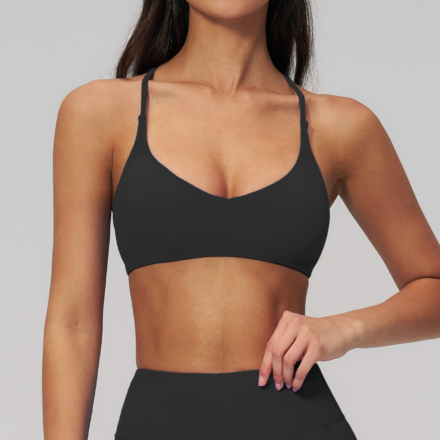 Soutien-gorge croisé-noir