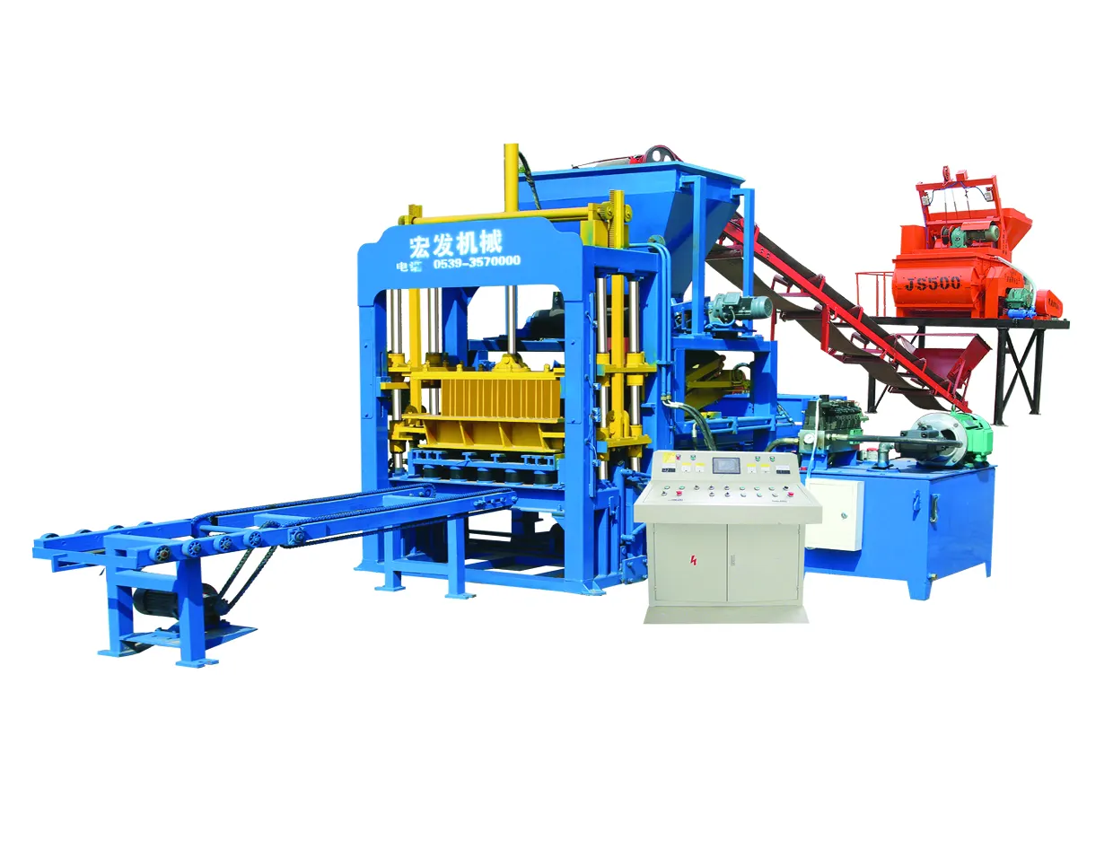 hydraulic block machine QT4-15C concrete block machine color paver machine
