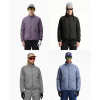 Sports Tailaxing |   Veste de sport en nylon imperméable 3M, nouvelle collection hiver 2025, col montant, couleur unie