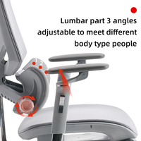 Chaise de bureau exécutive moderne en maille, réglable, avec base en aluminium, inclinable, design ergonomique et repose-pieds – Vente en gros