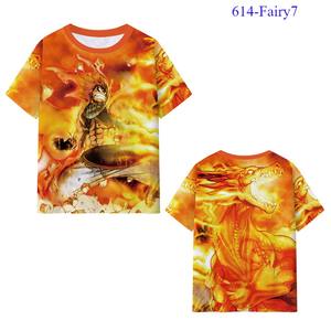 18 diseños <span class=keywords><strong>Fairy</strong></span> <span class=keywords><strong>Tail</strong></span> <span class=keywords><strong>Natsu</strong></span> Lucy Erza Material de seda de leche gris camiseta de mujer Anime camisas de hombre para niños - Product Image 3