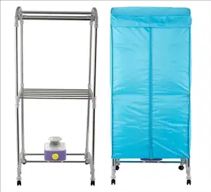 808F arch clothes dryer 15KG load capacity portable machine double layer stainless steel bracket timer clothes dryer