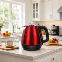 Bouilloire électrique sans fil à pulvérisation de couleur, nouveau design, acier inoxydable de haute qualité, grande capacité pour usage domestique et hôtelier