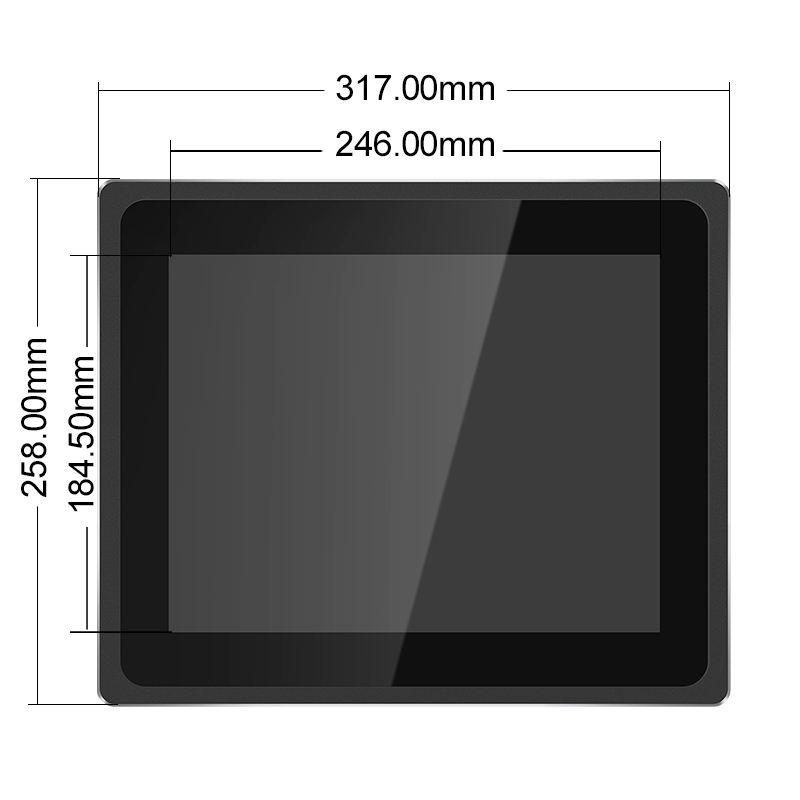 New 12 Inch USB/VGA/DVI Capacitive Touchscreen 1024*768 TFT LCD Display Industrial POS Monitor for Business