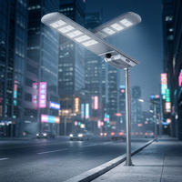 Lampadaire solaire LED tout-en-un intégré, économe en énergie, étanche IP65, durable pour l'utilisation dans les jardins, sur les routes et dans les paysages, garantie 5 ans