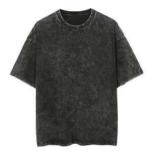 Camisetas Vintage Lavadas de 240 g/m², 100% Algodón, de Alta Calidad, para Hombre, Lisas, con Efecto Desgastado, Listas para Enviar, Venta al por Menor, 1 Pieza, Impresiones de Logotipo Personalizadas - Product Image 3
