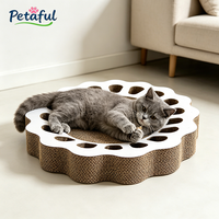 Grattoir en carton ondulé durable et écologique en forme de labyrinthe pour chat, avec balle, vente en gros