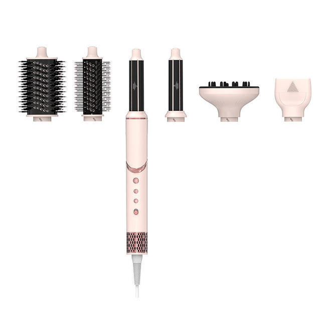 High End Ion Hair Dryer 6 in 1 Multi Head Intelligent Hair Dryer and Curling Iron