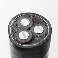 Câble de moyenne tension 3 conducteurs en cuivre/aluminium/alliage d'aluminium XLPE solide 95-240 mm avec des tensions nominales de 30 kV/20 kV/15 kV/10 kV
