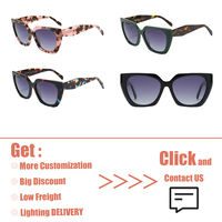 Nouvelles Lunettes de Soleil Tendance 2026 en Acétate pour Femme, Monture Large Œil de Chat, Verres Polarisés UV400 Anti-Reflet, Durables, Stock OEM