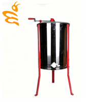 Extracteur de miel manuel à 4 cadres en acier inoxydable 304, séparateur de miel portable à manivelle, équipement de récolte apicole