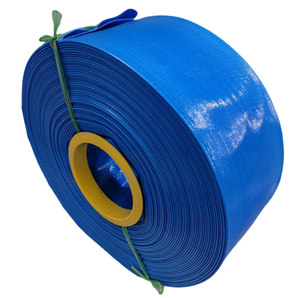 Usine en gros bonne qualité <span class=keywords><strong>arrosage</strong></span> 4 "<span class=keywords><strong>50m</strong></span> poser tuyau plat PVC tuyau de décharge de livraison d'eau - Product Image 1