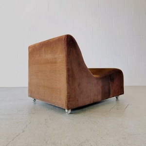 Sillón Individual de Diseño Estilo <span class=keywords><strong>Luigi</strong></span> Corani, Tapizado en Tela de Pana, para Sala de Estar, Apartamento o Villa - Product Image 5