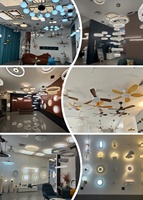 Lustre en cristal en forme de feuille en acier inoxydable luxueux - Luminaire suspendu moderne doré pour salon LED à intensité variable 2 ans de garantie