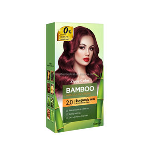 Crème colorante capillaire permanente noire au charbon de bambou Zippy Color, sans ammoniaque, couvre les <span class=keywords><strong>cheveux</strong></span> gris, vente en gros - Product Image 2