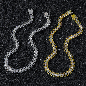 Nuevo Collar de Cadena Geométrica Estilo Hiphop Personalizado, Cadena Cubana, Collares de Aleación Chapados en Oro para Hombre, Joyería de Moda al por Mayor - Product Image 1