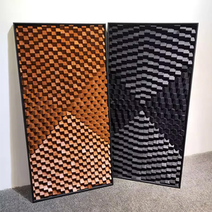 งานศิลปะไม้แกะสลัก 3 มิติ หลากสี งานแฮนด์เมด สไตล์ศิลปะสมัยใหม่ สำหรับตกแต่งผนัง - Product Image 3