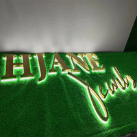 Letrero de letras LED de realidad aumentada, letrero de logotipo retroiluminado comercial para demostración de productos virtuales