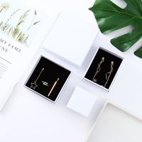Boîtes cadeaux en papier de luxe blanc nacré en deux parties, vente en gros directe d'usine, emballages pour bijoux, cartons d'emballage pour ornements