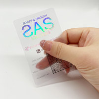 Impression de Cartes de Visite Professionnelles Transparentes Claires en Plastique Étanche avec Dorure Or Rose Personnalisée et Livraison Rapide