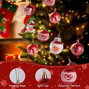 Adornos Navideños de Plástico con Diseño Transparente y Colorido, de Alta Calidad, en Caja, para Colgar en el Árbol - Product Image 2