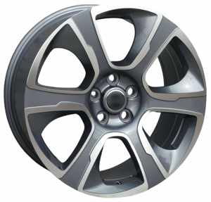 Jante en alliage 21 pouces à 5 branches 5x120 ET50 CB72.6 pour SUV de luxe, performance tout-terrain, style sport, finition bicolore, pièce de rechange améliorée - Product Image 1