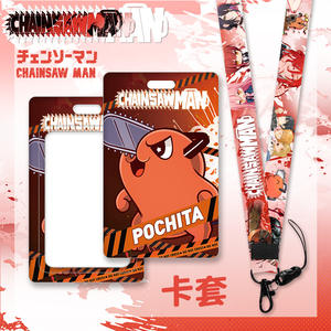High Quality Anime Polyester <b>Lanyard</b> with 7x11cm <b>Card</b> <b>Holder</b> Silk Screen Printed ID Key Phone <b>Lanyard</b> - Product Image 3