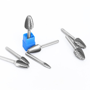 ตะไบโรตารี่คาร์ไบด์ Laiwei 6x6x18 หัวโค้งแบบกลม ฟลุตเดี่ยว สำหรับเครื่องแกะสลัก HRC60 - Product Image 1