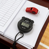 Chronomètre portable B2B avec grand écran pour la natation, l'athlétisme, les entraîneurs, les professeurs de sport et les arbitres, avec sangle de cou