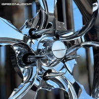 Velg GL Custom 2-Piece 3-Piece Chrome Deep Dish Forged Alloy Rims 17-24 Inch untuk Cadillac RAM Chevrolet Silverado Pro Hot