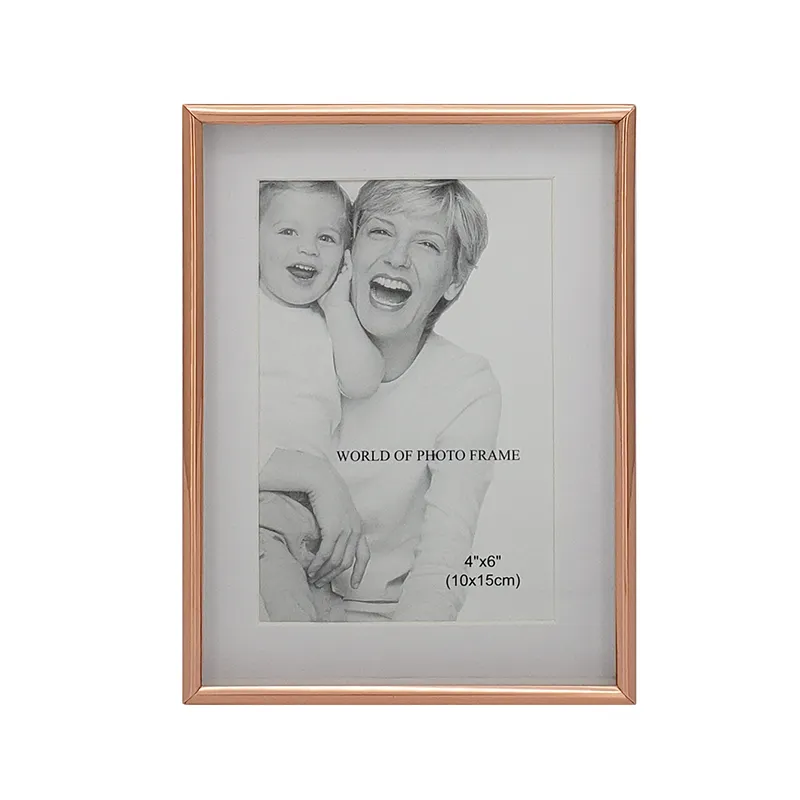 Rose Gold Picture Frame Silver Plated Shadow Box Photo Frame
