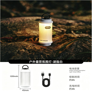 Retro LED Camping Lantern Multi-Function Work <b>Light</b> for Outdoor Fishing <b>Waterproof</b> Battery Powered Atmosphere - Product Image 3