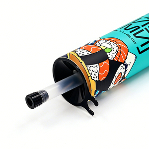 <span class=keywords><strong>Tube</strong></span> à poussoir en papier kraft biodégradable et recyclable de qualité alimentaire avec logo personnalisé, doublure en aluminium, pour snacks et sushis, vente en gros OEM en vrac - Product Image 4