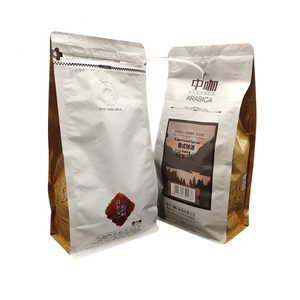 Custom Printed Biodegradable 250 Gram 500g Zipper Plastic Food Packaging Bag for Coffee Tea