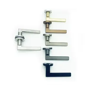 Tubular Lever Interior Doors Lock Handle Set Aluminum Window Door Handles