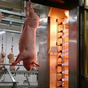 Usine d'abattoir de porc, usine Standard de transformation de la viande de porc, four de cuisson de porc avec équipement d'abattage de porc