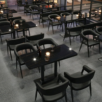 Combinaison personnalisée de table et chaise pour restaurant, banquette de bar, mobilier de salle à manger, banquette souple avec ensembles table et chaises